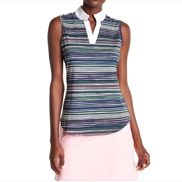 EXCELLENT CONDITION WOMEN’S SIZE XL MULTICOLORED JOFIT SLEEVELESS TOP - Picture 1 of 8